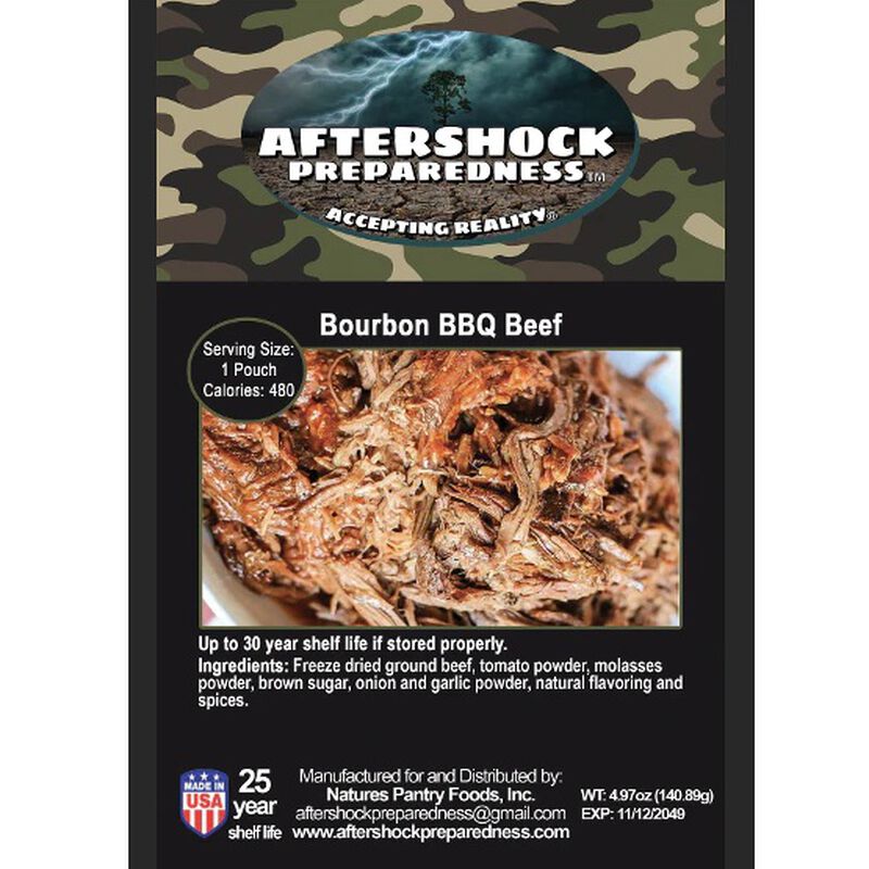 Bourbon BBQ Beef | 1 Pouch | Aftershock Preparedness, , large image number 0